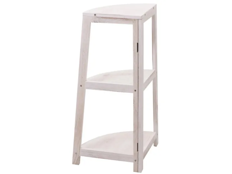 MCW Eckregal K44 Shabby Weiß