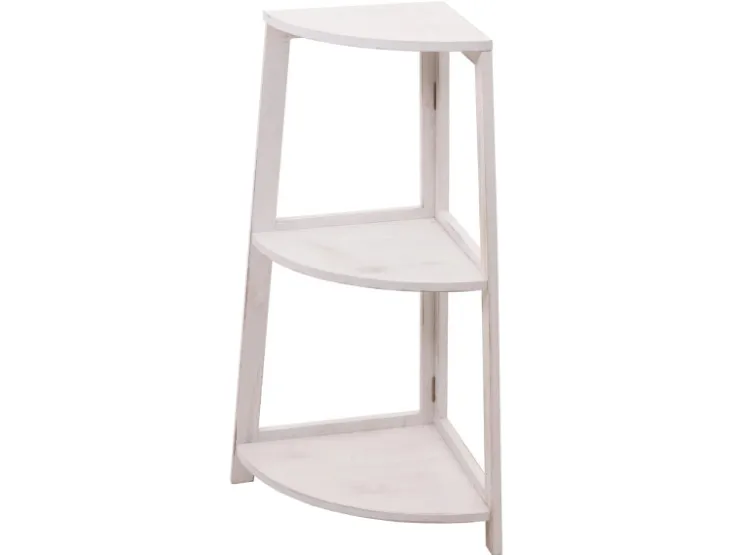 MCW Eckregal K44 Shabby Weiß