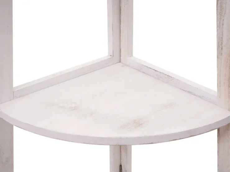 MCW Eckregal K44 Shabby Weiß