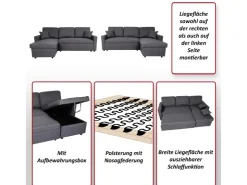MCW Ecksofa mit Bettkasten L17