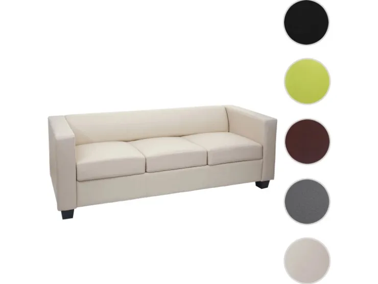 MCW 3er Sofa Lille Kunstleder