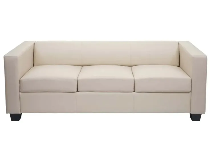 MCW 3er Sofa Lille Leder Creme* Sofas