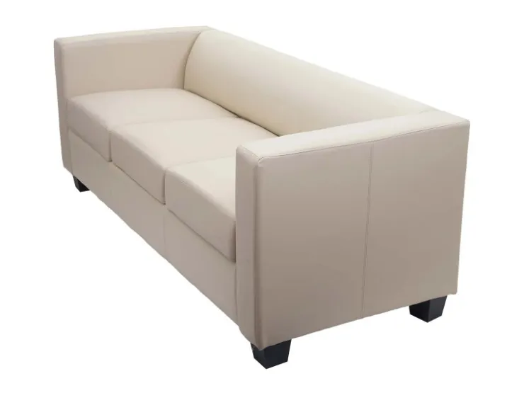 MCW 3er Sofa Lille Leder Creme* Sofas