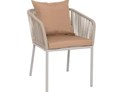MCW 2er-Set Gartenstuhl N41 Kissen Taupe* Kissenbezüge