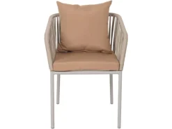 MCW 2er-Set Gartenstuhl N41 Kissen Taupe* Kissenbezüge