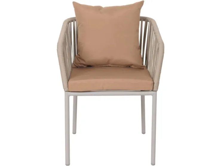 MCW 2er-Set Gartenstuhl N41 Kissen Taupe* Kissenbezüge
