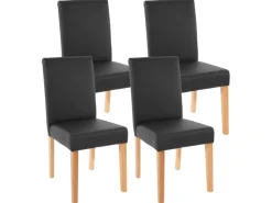 MCW Esszimmerstuhl Littau 4er-Set Kunstleder Helle Beine* Stühle