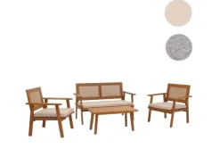 MCW Garten-Garnitur MVG-N46 4-teilig Kissen Creme
