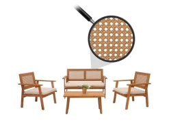 MCW Garten-Garnitur MVG-N46 4-teilig Kissen Creme
