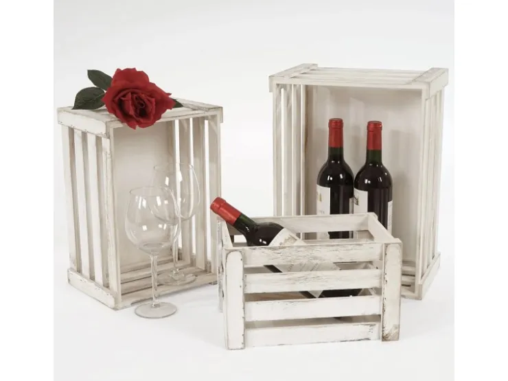 MCW Holzkiste C56 3er-Set Shabby