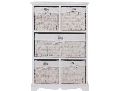 MCW Kommode Derby 5 Schubladen Shabby-Look Weiß* Kommode