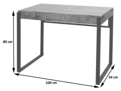 MCW Konsolentisch L53 Dunkle 80x100x54cm