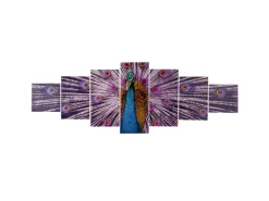MCW Leinwandbild H375 XL Pfau 7-tlg.* Wanddekoration
