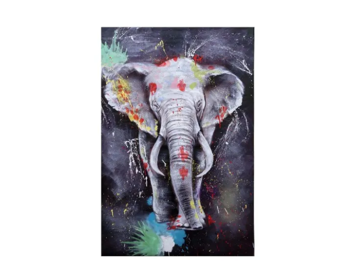 MCW Ölgemälde Elefant H25 Handgemalt 180x120cm