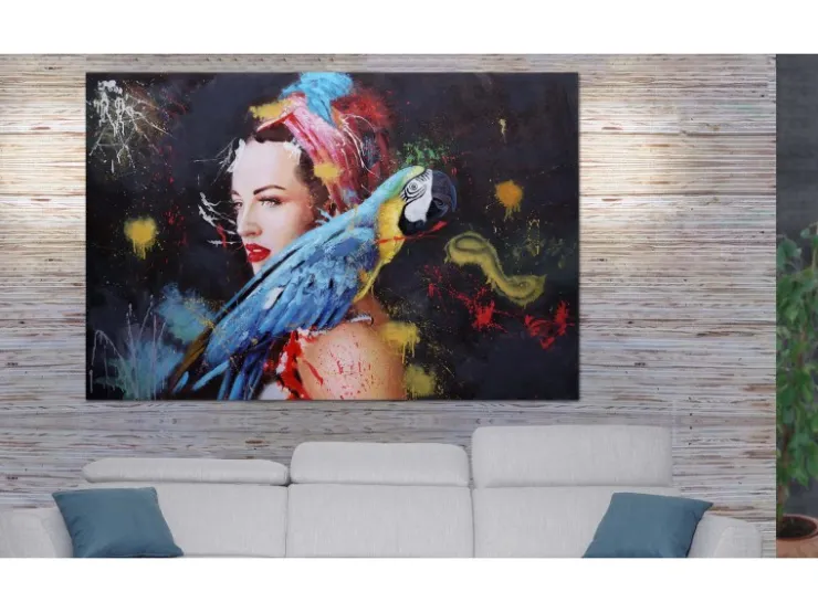 MCW Ölgemälde Frau H25 Handgemalt 80x120cm* Wanddekoration