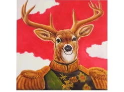 MCW Ölgemälde Hirsch Handgemalt* Wanddekoration