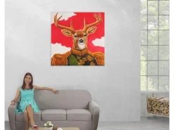 MCW Ölgemälde Hirsch Handgemalt* Wanddekoration
