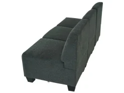 MCW Modular 3-Sitzer Sofa Couch Moncalieri -Grau ohne Armlehnen