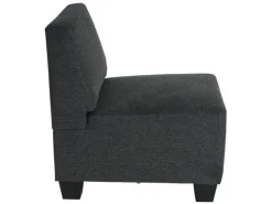 MCW Modular 3-Sitzer Sofa Couch Moncalieri -Grau ohne Armlehnen