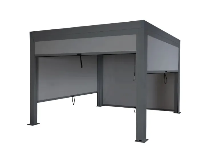 MCW Pergola L46 mit Seitenwand 3x3m* Insektenschutz