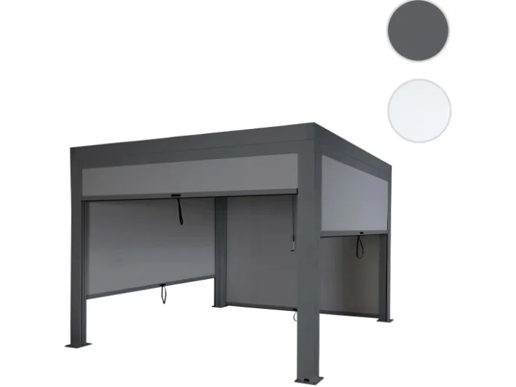 MCW Pergola L46 mit Seitenwand 3x3m* Insektenschutz