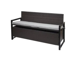 MCW Poly-Rattan 3er Sitzbank F39 Kissen