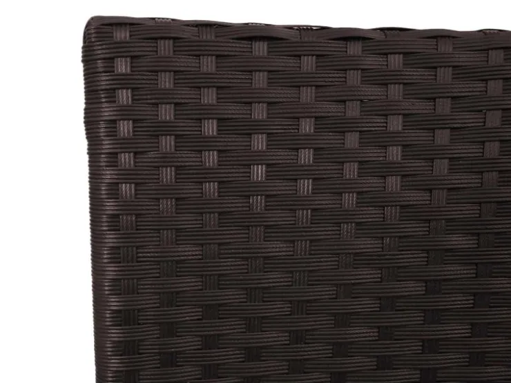 MCW Poly-Rattan Sitzbank mit Tisch E24 Kissen Creme* Kissen