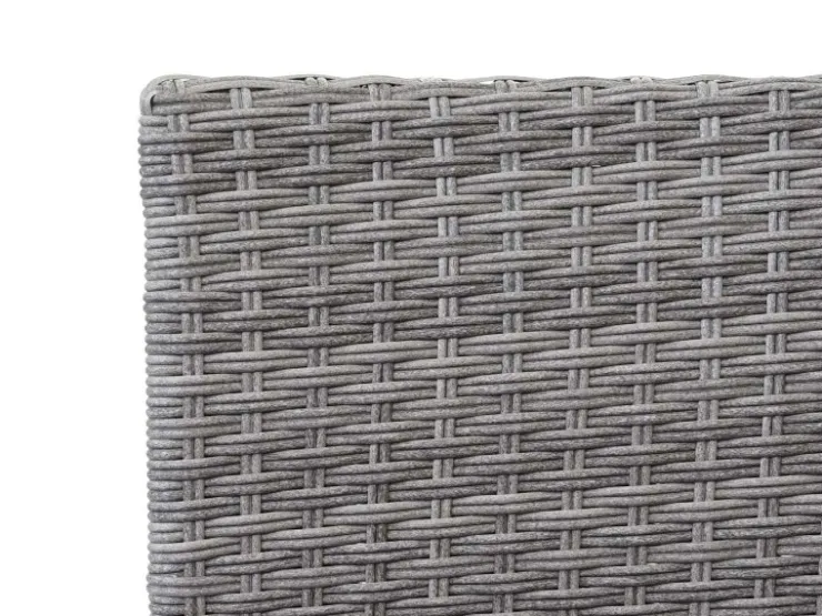 MCW Poly-Rattan Sitzbank mit Tisch E24 Kissen Creme* Kissen