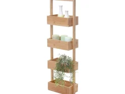 MCW Regal B78 4 Körbe Bambus* Holzregale