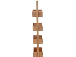 MCW Regal B78 4 Körbe Bambus* Holzregale
