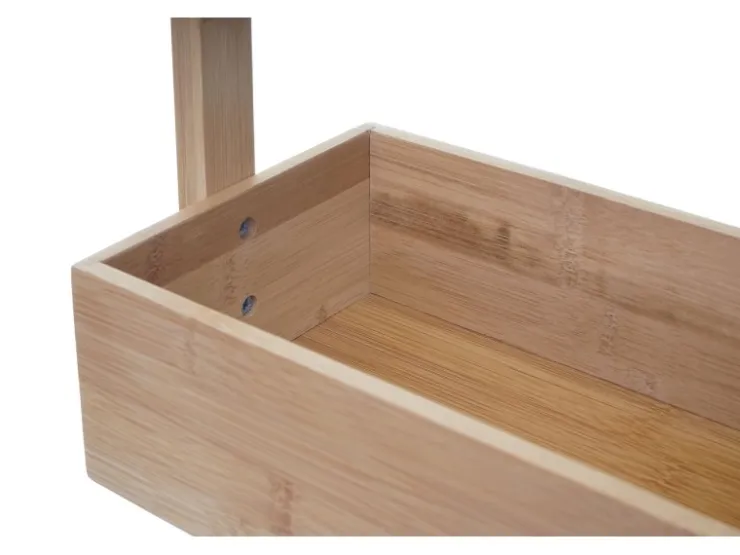 MCW Regal B78 4 Körbe Bambus* Holzregale