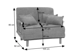 MCW Schlafsessel K29 Stoff Cord 330g/m²* Sofas