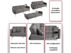MCW Schlafsofa K65 Stoff/Textil* Sofas