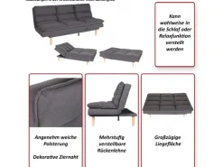 MCW Schlafsofa M79 Stoff/Textil Mint-* Sofas