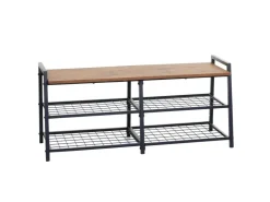 MCW Schuhregal A27 40x107x38cm Wildeiche-Optik