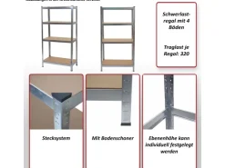 MCW Schwerlastregal D67 Schwarz* Schwerlastregal