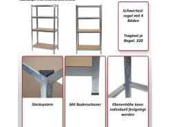MCW Schwerlastregal D67 Verzinkt