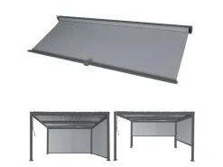 MCW Seitenwand Für Pergola L41 3x3m* Insektenschutz