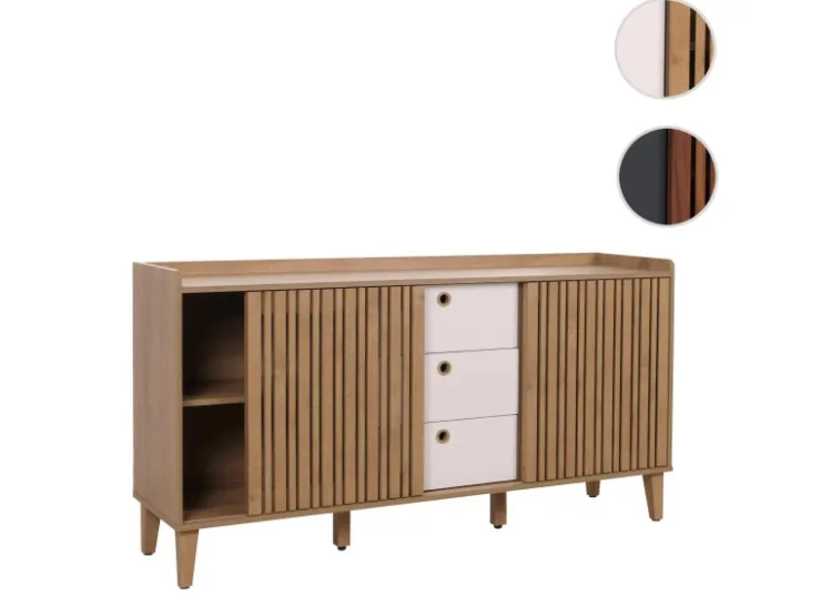 MCW Sideboard M48 Schubladen Weiß