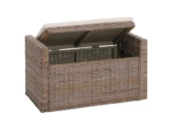 MCW Sitzbank Genua Rattan Staufach