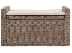 MCW Sitzbank Genua Rattan Staufach
