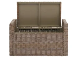 MCW Sitzbank Genua Rattan Staufach