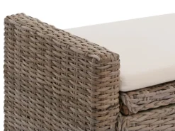 MCW Sitzbank Genua Rattan Staufach