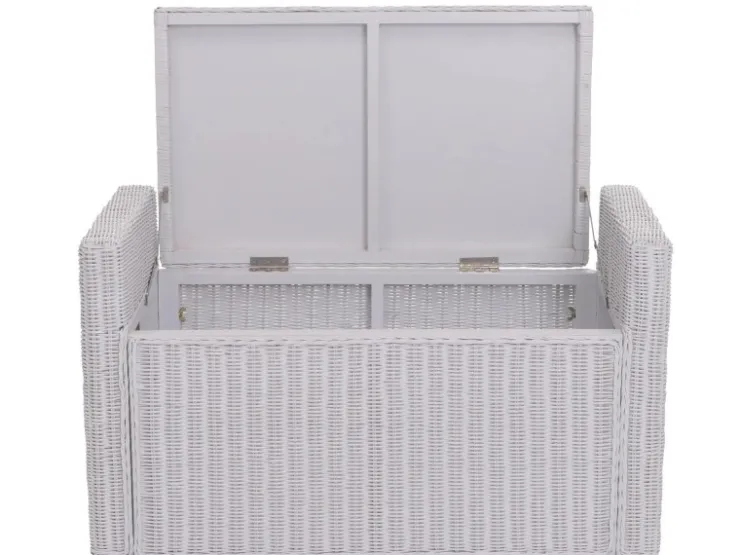 MCW Sitzbank Genua Rattan Staufach
