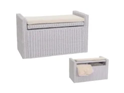 MCW Sitzbank Genua Rattan Staufach