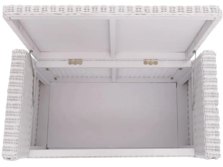 MCW Sitzbank Genua Rattan Staufach
