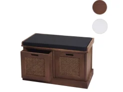 MCW Sitzbank J49 Aufbewahrungsboxen 47x75x40cm Polster Schwarz* Sitzbänke