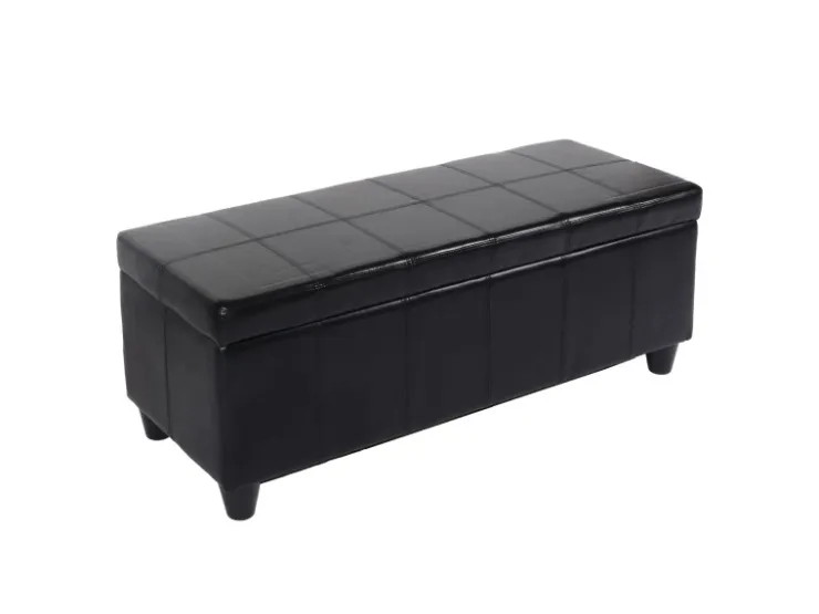 MCW Sitzbank mit Aufbewahrung Arezzo LEDER 112x45x45cm* Aufbewahrung
