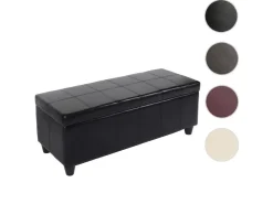 MCW Sitzbank mit Aufbewahrung Arezzo LEDER 112x45x45cm* Aufbewahrung