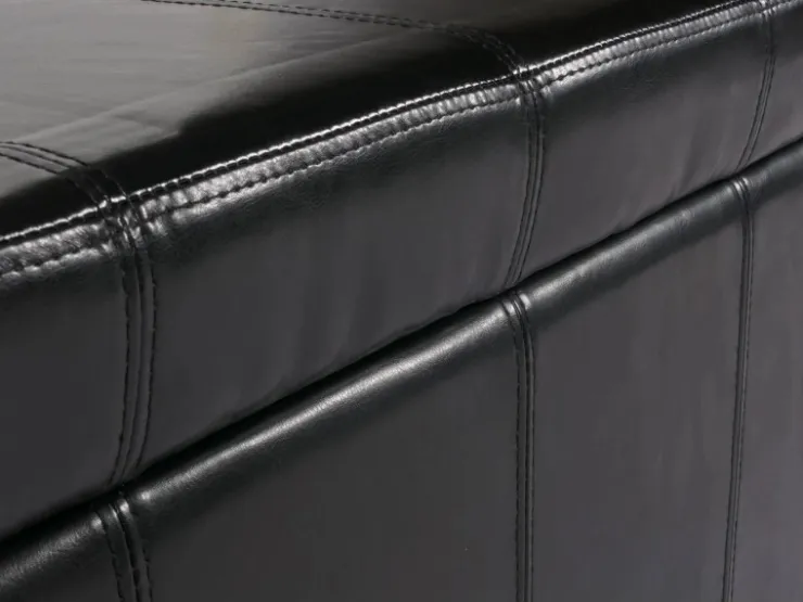MCW Sitzbank mit Aufbewahrung Arezzo LEDER 112x45x45cm* Aufbewahrung